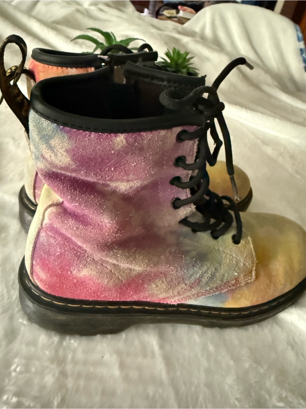 Dr. Martens 1460 Tie Dye Suede Boots size 6 women’s 5 men’s - Picture 6 of 16
